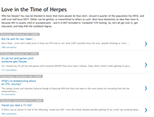 Tablet Screenshot of loveinthetimeofherpes.blogspot.com