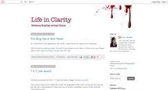 Desktop Screenshot of lifeinclarity.blogspot.com
