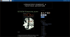 Desktop Screenshot of loquaciouskumquatadventure.blogspot.com