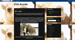 Desktop Screenshot of chilinoodles.blogspot.com