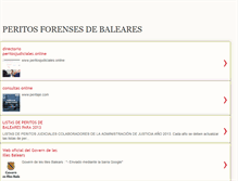 Tablet Screenshot of peritos-judiciales-baleares.blogspot.com