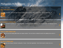 Tablet Screenshot of pinoycooking-tips.blogspot.com
