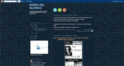 Desktop Screenshot of barradelsilencio.blogspot.com