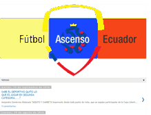 Tablet Screenshot of futboldeascensoecuador.blogspot.com