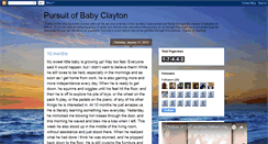 Desktop Screenshot of findingbabyclayton.blogspot.com