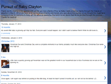 Tablet Screenshot of findingbabyclayton.blogspot.com