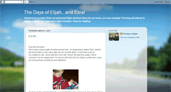 Desktop Screenshot of elijahsdays.blogspot.com