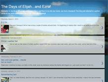 Tablet Screenshot of elijahsdays.blogspot.com