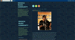 Desktop Screenshot of imagicamusiccommunity.blogspot.com