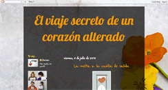 Desktop Screenshot of elviajesecretodeuncorazonalterado.blogspot.com