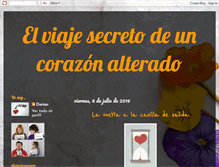 Tablet Screenshot of elviajesecretodeuncorazonalterado.blogspot.com