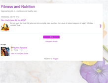 Tablet Screenshot of fittrition.blogspot.com