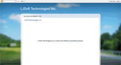 Desktop Screenshot of ljsofttechnologies.blogspot.com