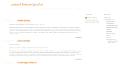 Desktop Screenshot of generalknowledgeplus.blogspot.com