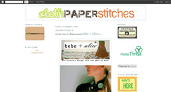 Desktop Screenshot of clothpaperstitches.blogspot.com