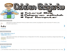 Tablet Screenshot of catatan-belajarku.blogspot.com