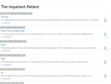 Tablet Screenshot of impatientlypatient.blogspot.com
