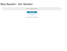 Tablet Screenshot of inforastafariblessrastafari.blogspot.com
