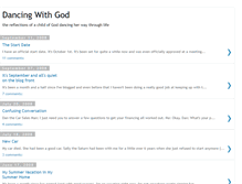 Tablet Screenshot of dancingwithgod.blogspot.com