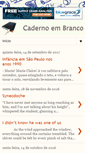 Mobile Screenshot of nossocadernoembranco.blogspot.com