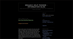 Desktop Screenshot of organic-kelp-powder-blog-zone.blogspot.com