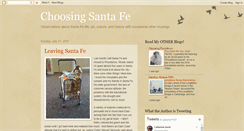 Desktop Screenshot of choosing-santa-fe.blogspot.com