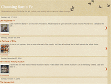 Tablet Screenshot of choosing-santa-fe.blogspot.com