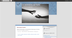 Desktop Screenshot of lossentimientosdelpueblo.blogspot.com