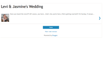 Tablet Screenshot of leviandjasmineswedding.blogspot.com