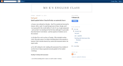 Desktop Screenshot of msksenglishclass.blogspot.com