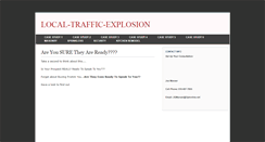 Desktop Screenshot of localtrafficexplosion.blogspot.com