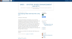 Desktop Screenshot of oysterriverenhancement.blogspot.com