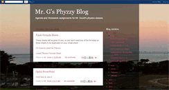 Desktop Screenshot of mistergouldphysics.blogspot.com