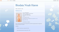 Desktop Screenshot of biodatanisah.blogspot.com