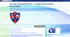 Desktop Screenshot of consejoestudiantil2011santamaria.blogspot.com