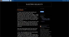 Desktop Screenshot of electro-velocity.blogspot.com