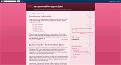 Desktop Screenshot of easyaromatherapyrecipes.blogspot.com
