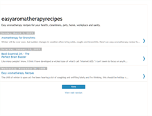 Tablet Screenshot of easyaromatherapyrecipes.blogspot.com