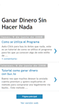 Mobile Screenshot of ganar-dinero-sin-hacer-nada.blogspot.com