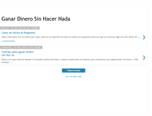 Tablet Screenshot of ganar-dinero-sin-hacer-nada.blogspot.com