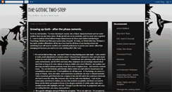 Desktop Screenshot of gothictwostep.blogspot.com