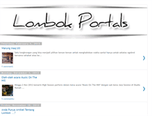 Tablet Screenshot of lombokportals.blogspot.com