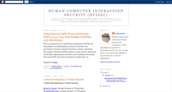 Desktop Screenshot of hcisec.blogspot.com