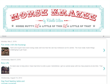 Tablet Screenshot of horsekrazee.blogspot.com