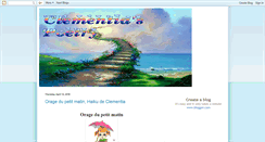 Desktop Screenshot of clementiaspoetry.blogspot.com