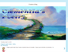 Tablet Screenshot of clementiaspoetry.blogspot.com