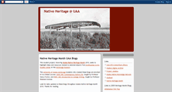 Desktop Screenshot of nativeheritageuaa.blogspot.com