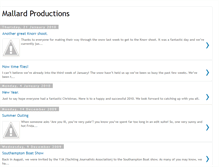 Tablet Screenshot of mallardproductions.blogspot.com