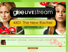 Tablet Screenshot of gleelivestream.blogspot.com