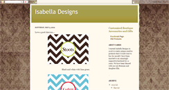 Desktop Screenshot of isabella-designs.blogspot.com